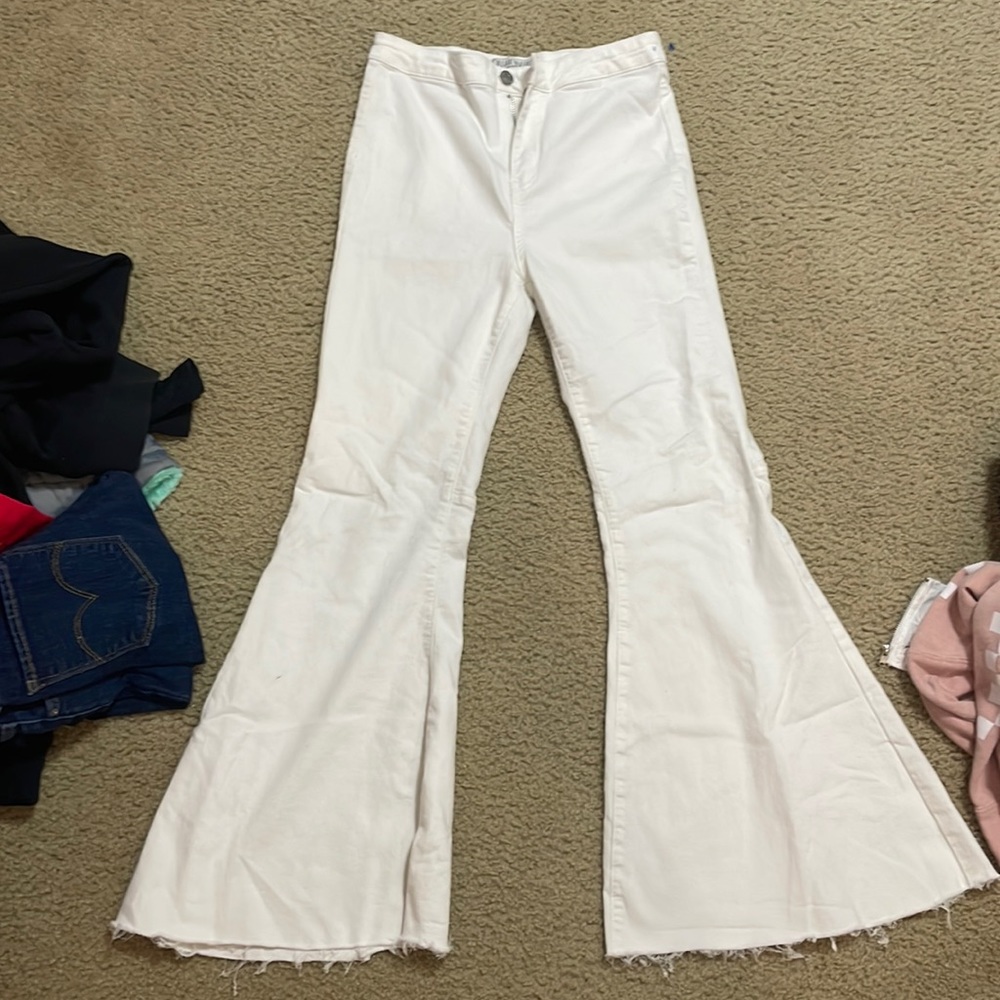 White bell bottoms